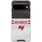 NFL Tampa Bay Buccaneers White Striped Google Pixel 10 Clear Case